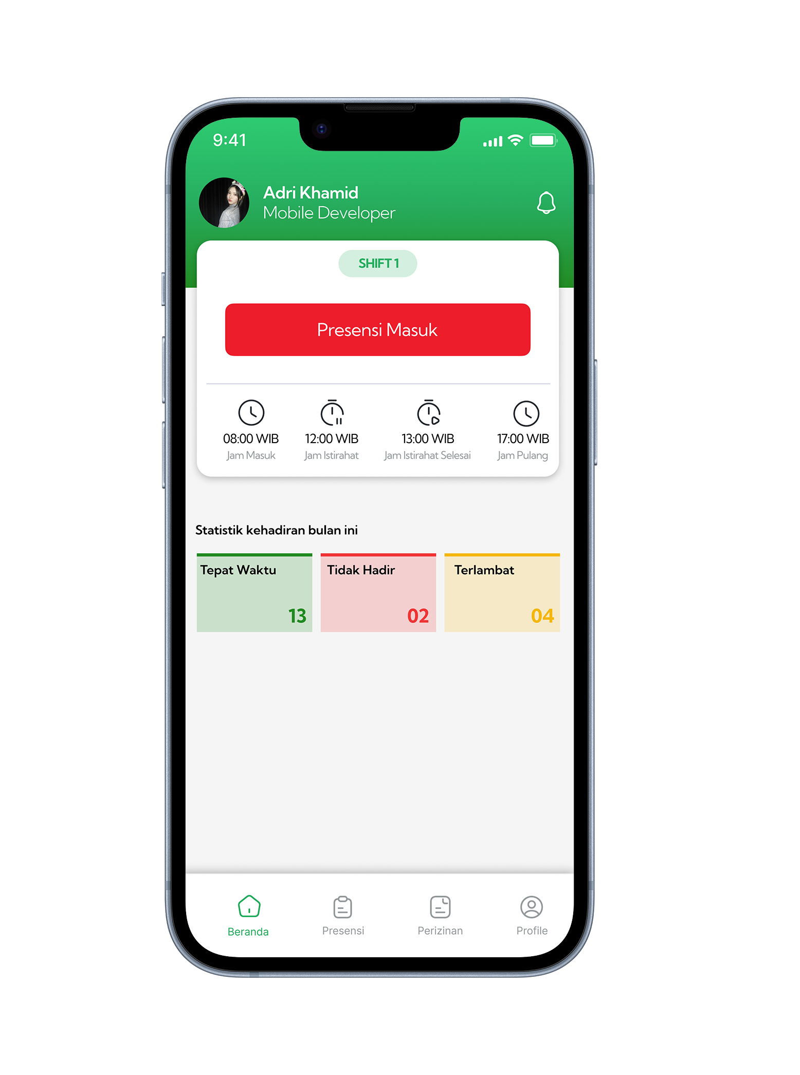 iPhone App Mockup
